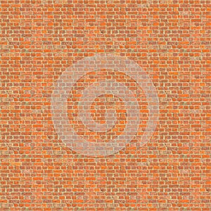 Seamless old weathered red brick wall