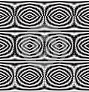 Seamless optical art pattern vector background