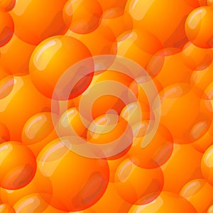 Seamless Orange Ball Pattern