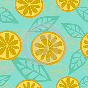 Seamless orange fruit fresh