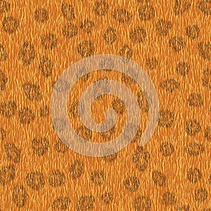 Seamless orange leopard fur pattern.