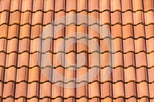 Seamless orange roof tile.