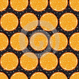 Seamless oranges background