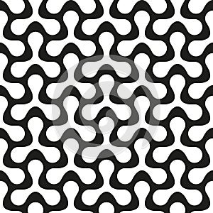 Seamless organic interlocking shape pattern background