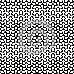 Seamless organic interlocking shape pattern background