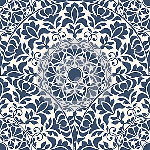 Seamless oriental pattern photo