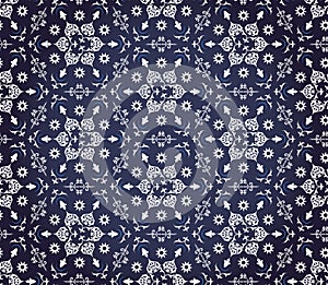 Seamless ornamental wallpaper