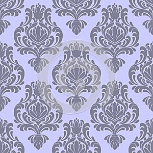 Seamless ornate damask Pattern in retro Style