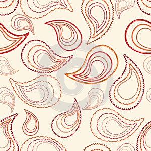 Seamless paisley background