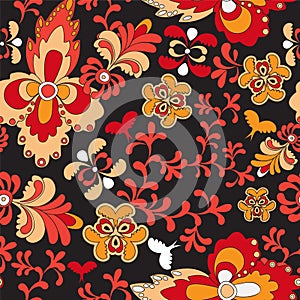 Seamless paisley pattern.orient design. illustration