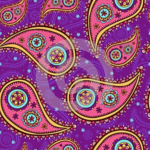 Seamless paisley texture.