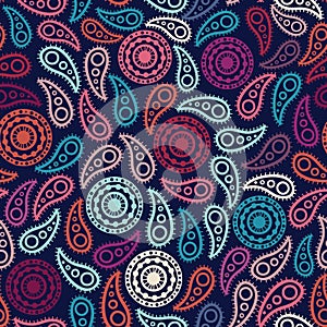 Seamless paisley texture
