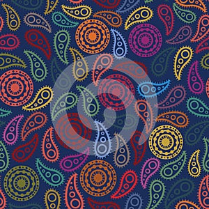 Seamless paisley texture