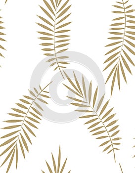 Seamless palm leaf pattern