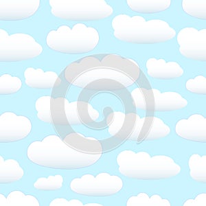 Seamless pastel clouds