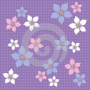 Seamless pastel colours floral wallpaper pattern