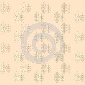 Seamless pastel yellow, beige, background with a light floral pattern