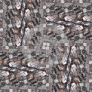 seamless patchwork pattern dark bark background photo manipulation