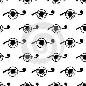 Seamless pattern with abstract eye. vector
