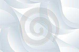 Seamless pattern, abstract geometric background with white flowing shapes. Vector design