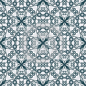 Seamless pattern of abstract geometric design elements
