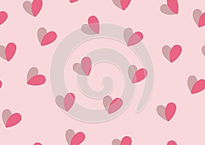 seamless pattern with abstract hearts