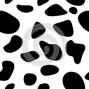 Seamless pattern of abstract irregular random spots, simple liquid amorphous mass of organic shapes, abstract clot