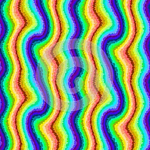 Abstract multi-color bright pattern of vertical wavy lines