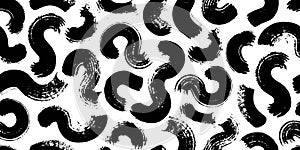 Seamless pattern with abstract natural forms, curls, waves. Endless wallpaper, fabric, clothes print.