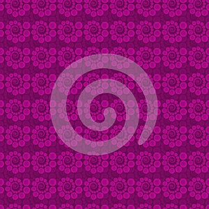 Seamless pattern with abstract purple ornament