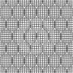 Seamless pattern with abstract round 3d halftone sphere