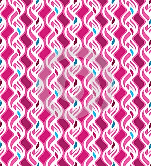 Pink Blue Sweet Color Horizontal Seamless Pattern | Walda Series