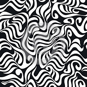 Seamless pattern, abstract swirl wave texture