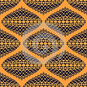 Seamless pattern. African motifs. 3D effect.
