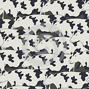 Seamless pattern all cows