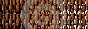 Seamless pattern with amphora