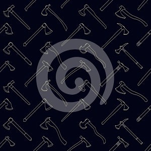 Seamless pattern with ancien tranged weapon bows