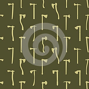 Seamless pattern with ancien tranged weapon bows