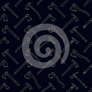 Seamless pattern with ancien tranged weapon bows photo