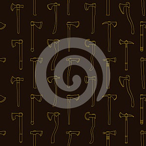 Seamless pattern with ancien tranged weapon bows photo