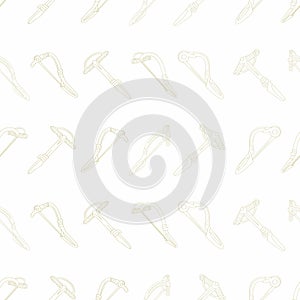 Seamless pattern with ancient brooch fibula