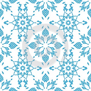 Seamless pattern with arabesques in retro style