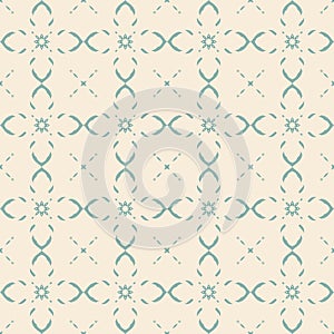 Seamless pattern with arabesques in retro style