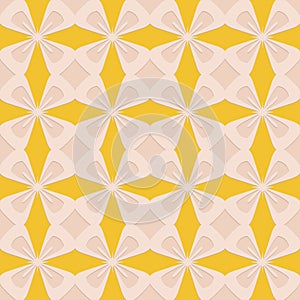 Seamless pattern in arabic beige yellow orange background for design, illustration
