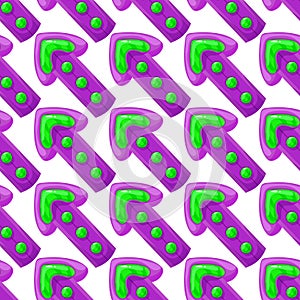 Seamless pattern with arrow