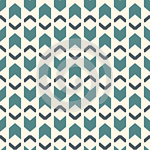 Seamless pattern with arrow fletching. Repeated chevrons wallpaper. Tribal and ethnic motif. Native americans ornament