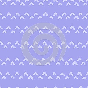 Seamless pattern with arrow shapes on purple background, vector