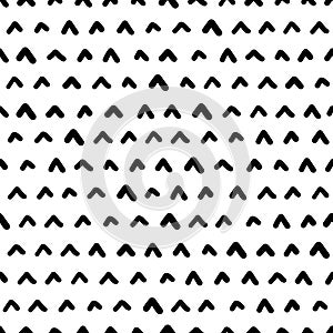 Seamless pattern with arrow shapes, vector