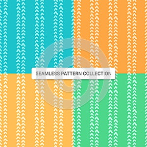 Seamless pattern with arrow shapes, vector