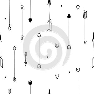 Seamless pattern of arrows